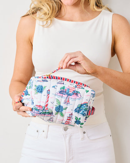 Lighthouse Keeper - Quilted Pouch - Cloud