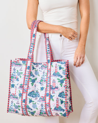 Lighthouse Keeper - The Traveler Tote - Cloud