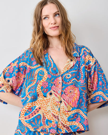 Octopus Isle - Eco Satin Sweet Dreams Set - Ocean Eyes