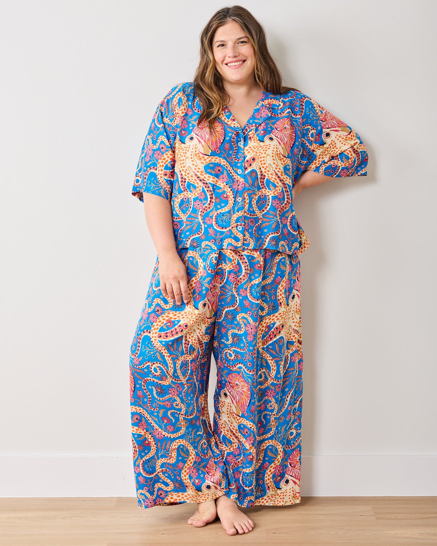 Octopus Isle - Petite Eco Satin Wildest Dreams Set - Ocean Eyes