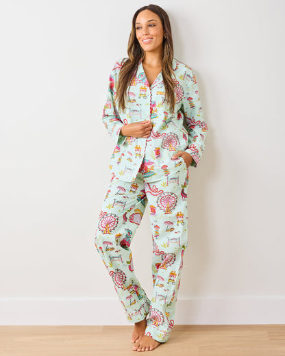 Seaside Rides - Long PJ Set - Mint Taffy