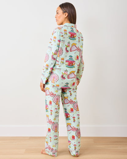 Seaside Rides - Long PJ Set - Mint Taffy
