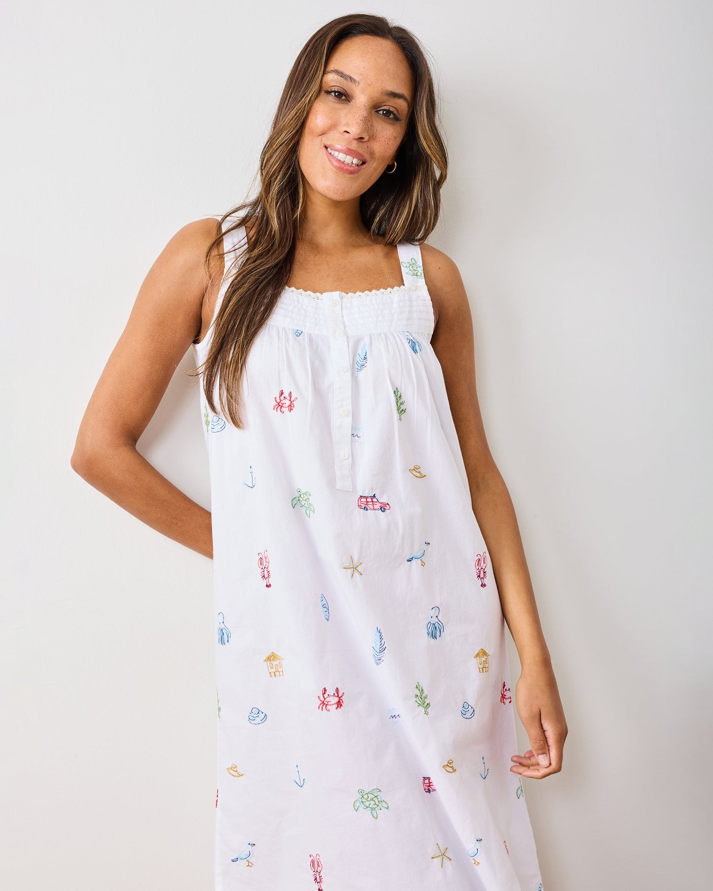 Summer Essentials - Back To Bed Nightgown - Cloud