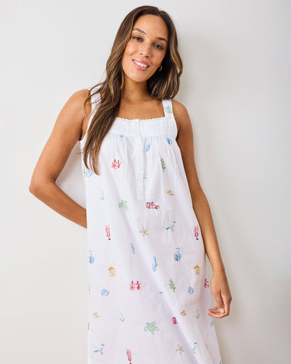 Summer Essentials - Back To Bed Nightgown - Cloud