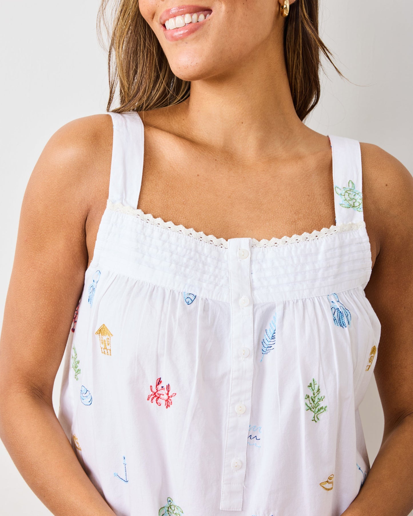 Summer Essentials - Back To Bed Nightgown - Cloud