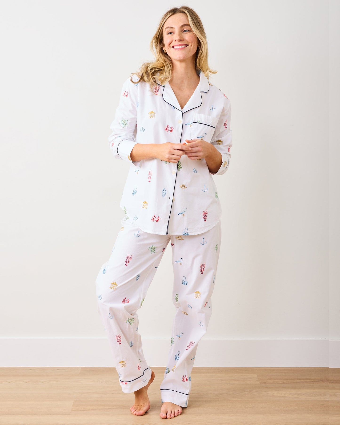 Summer Essentials - Long PJ Set - Cloud
