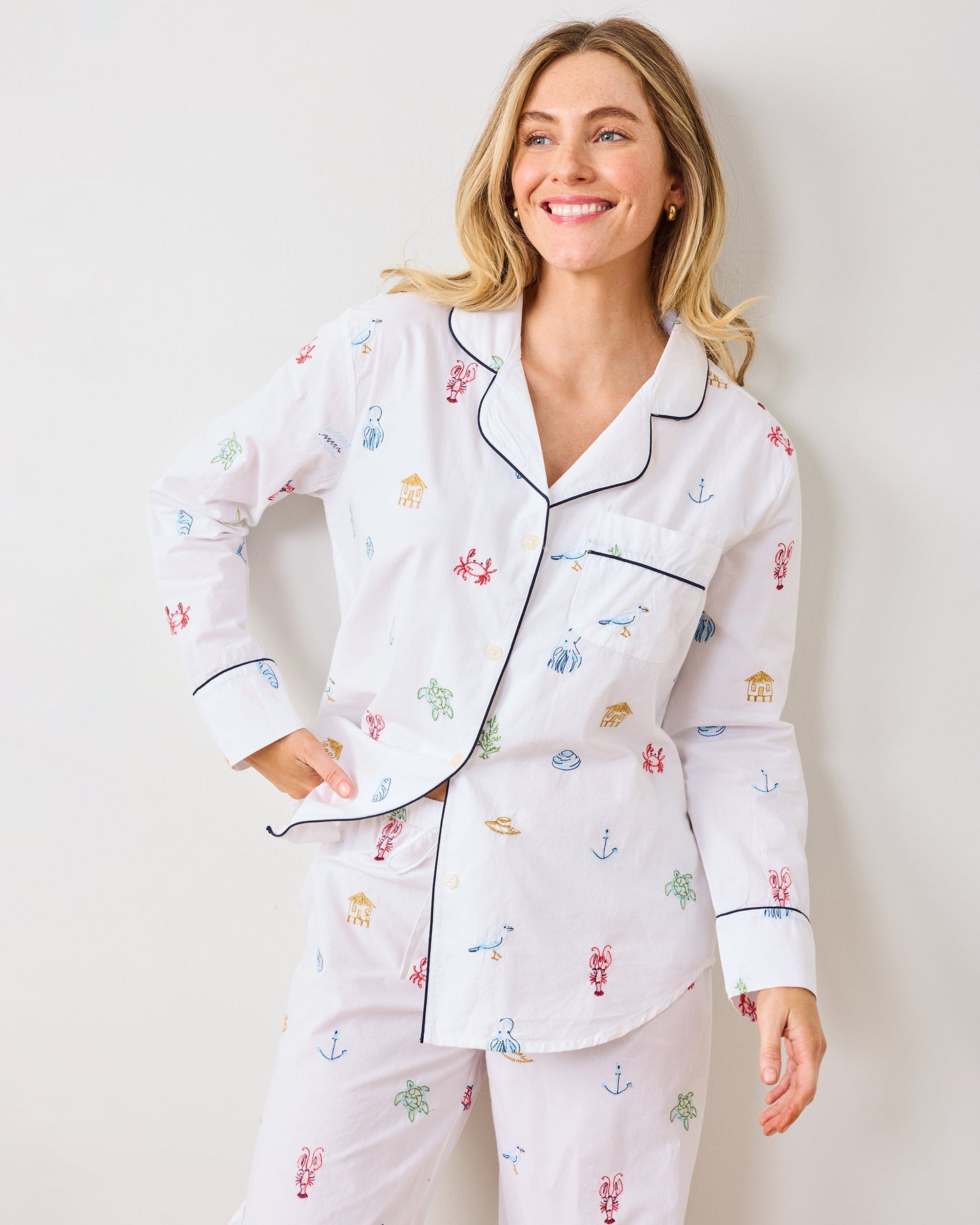 Summer Essentials - Long PJ Set - Cloud