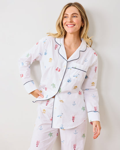 Summer Essentials - Long PJ Set - Cloud