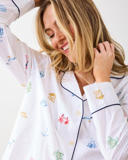 Summer Essentials - Long PJ Set - Cloud