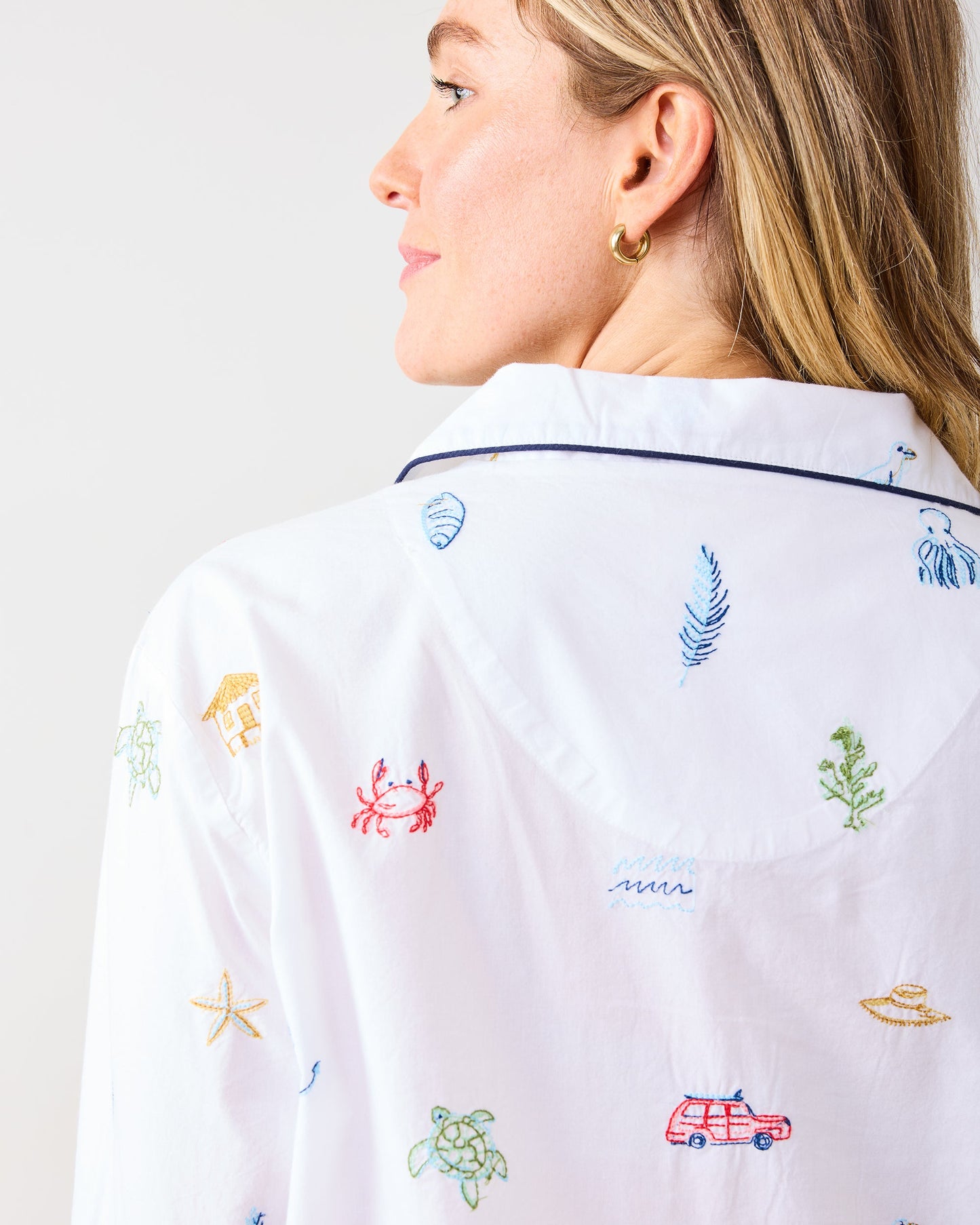 Summer Essentials - Long PJ Set - Cloud