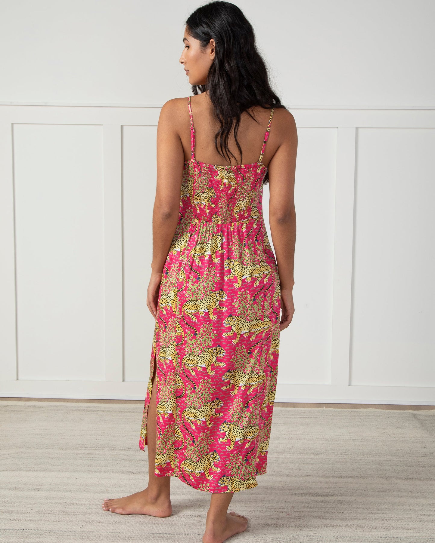 Bagheera - Eco Satin Chic to Sleep Nightie - Hot Pink