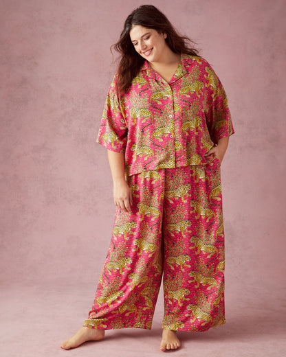 Bagheera - Eco Satin Wildest Dreams Set - Hot Pink