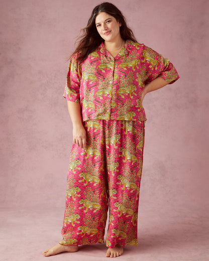 Camel's Courtyard & Bagheera - Eco Satin Wildest Dreams Set Bundle - Avocado/Hot Pink