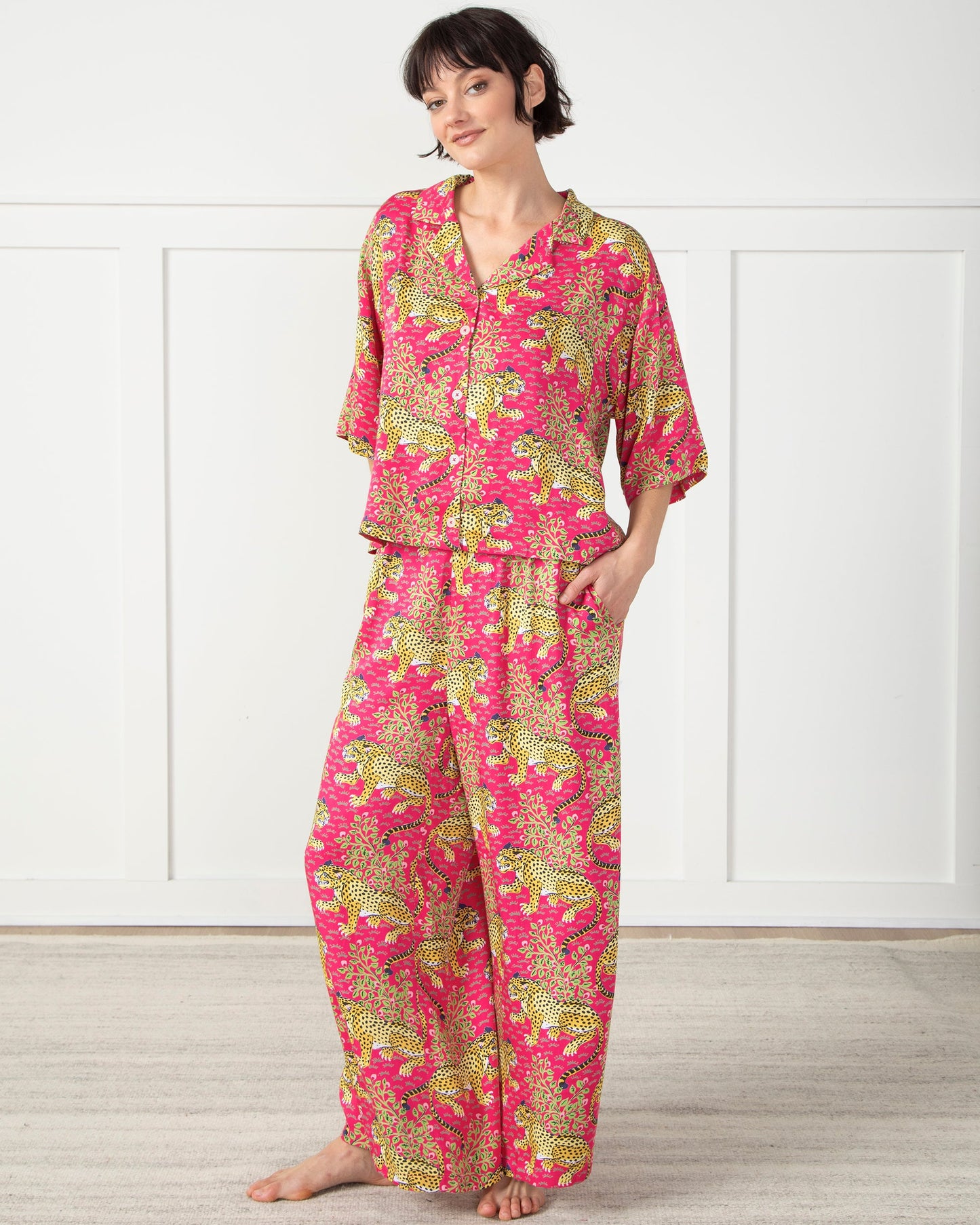 Bagheera - Petite Eco Satin Wildest Dreams Set - Hot Pink