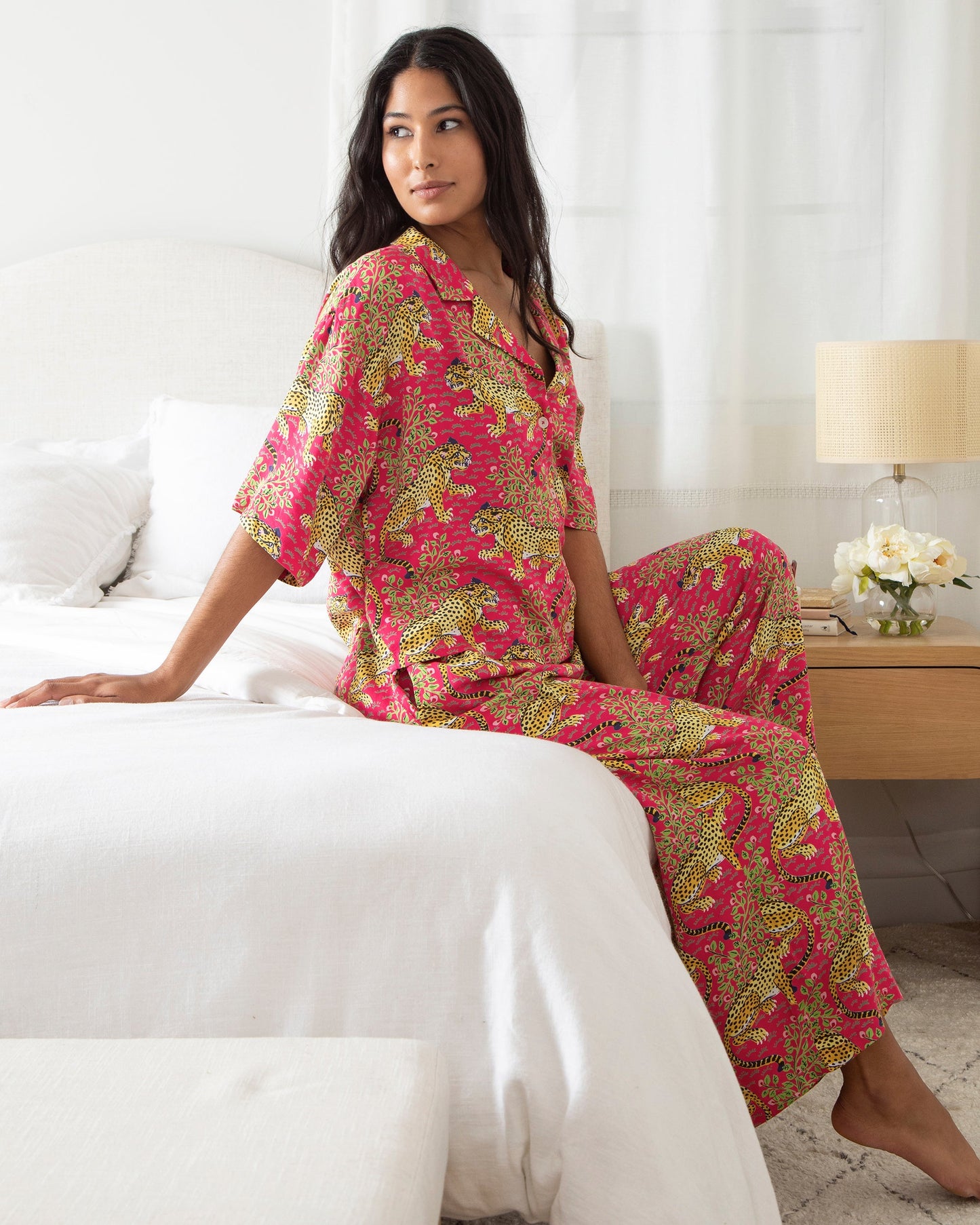 Bagheera - Tall Eco Satin Wildest Dreams Set - Hot Pink