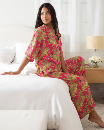 Bagheera - Tall Eco Satin Wildest Dreams Set - Hot Pink