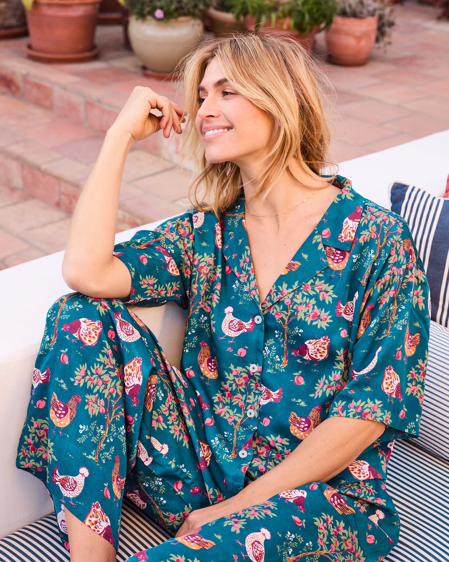 Hen House - Eco Satin Wildest Dreams Set - Navy