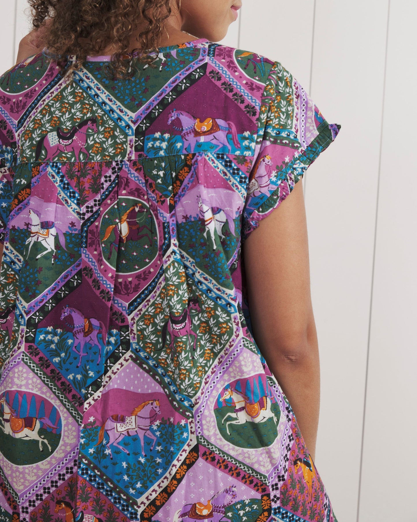 High Horse - Pintuck Nightgown - Mulberry