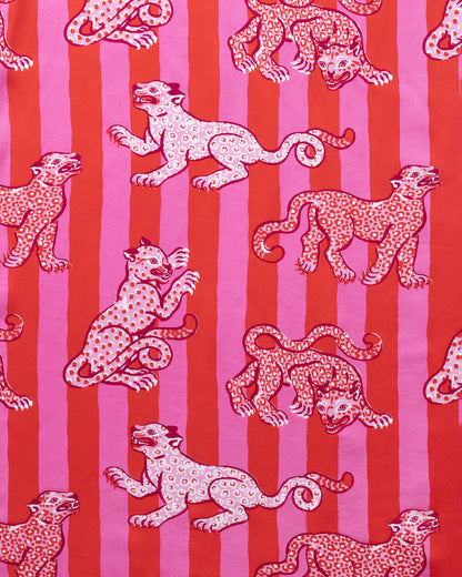 Leopard Stripes - Petite Eco Satin Wildest Dreams Set - Pink Cabana