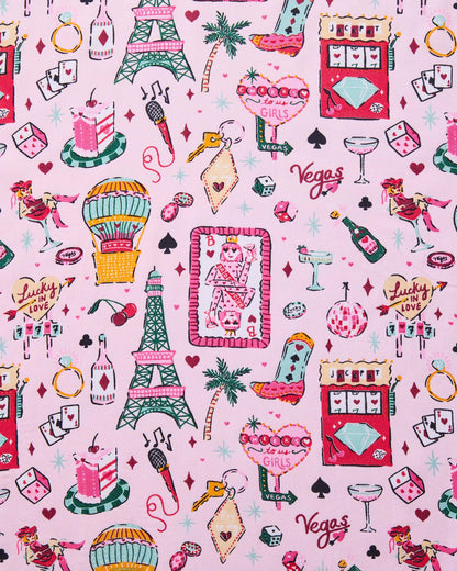 Viva Las Vegas - Eco Satin Sweet Dreams Shorts - Lucky Pink