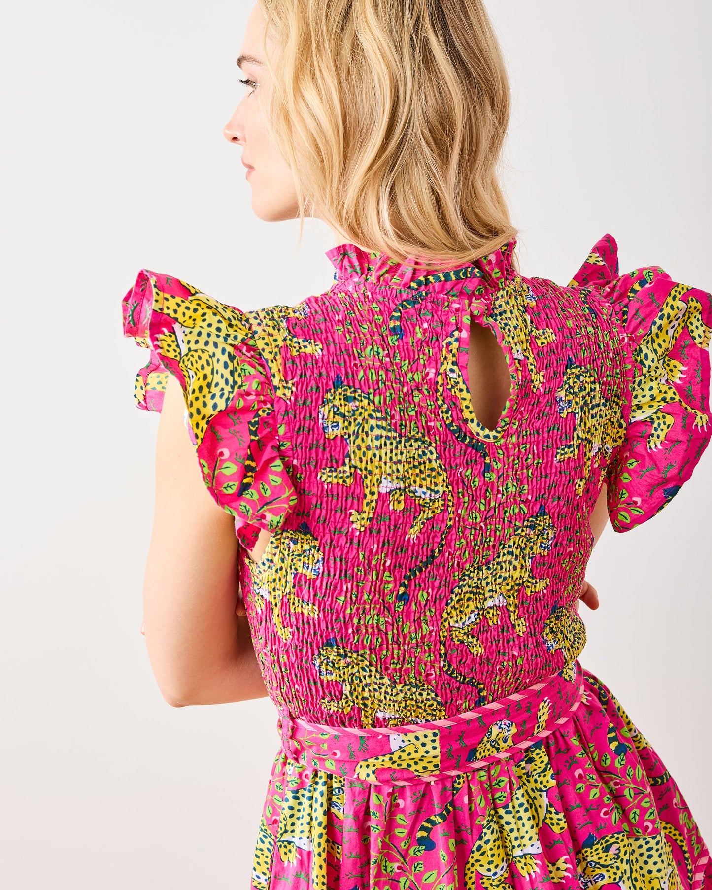 Bagheera - Let's Ruffle Dress - Hot Pink