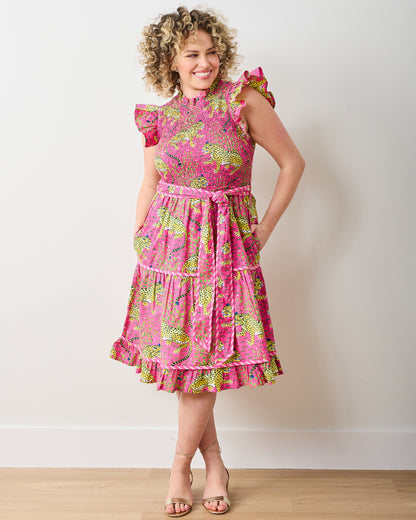 Bagheera - Let's Ruffle Dress - Hot Pink