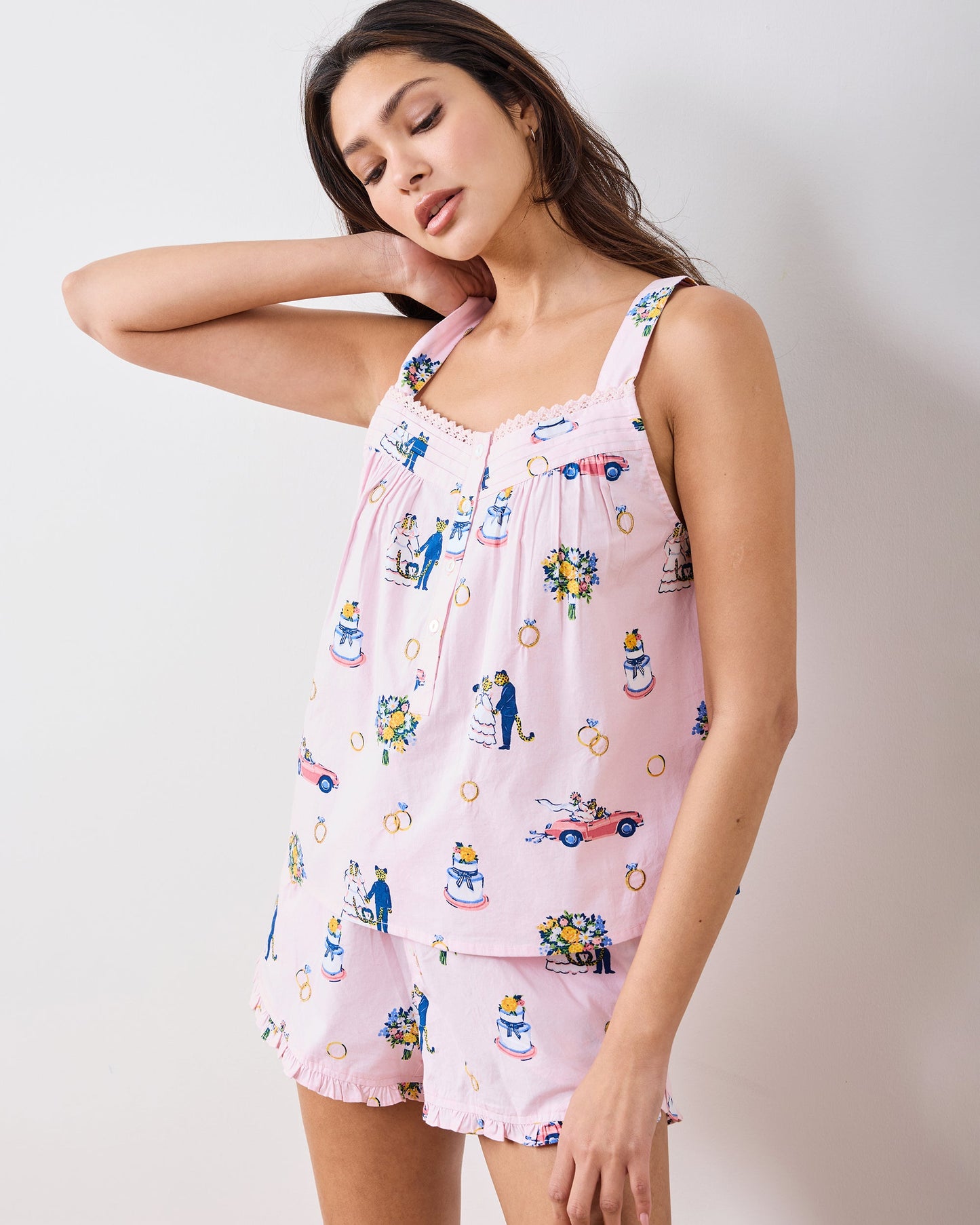 Happily Ever After - Back to Bed Short Set - Blush