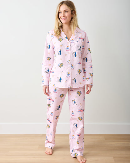 Happily Ever After - Tall Long PJ Set - Blush