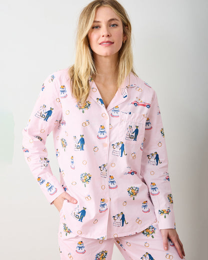 Happily Ever After - Petite Long PJ Set - Blush