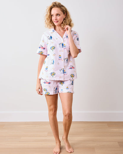 Happily Ever After - Short PJ Set - Blush