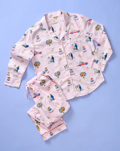 Happily Ever After - Long PJ Set - Blush