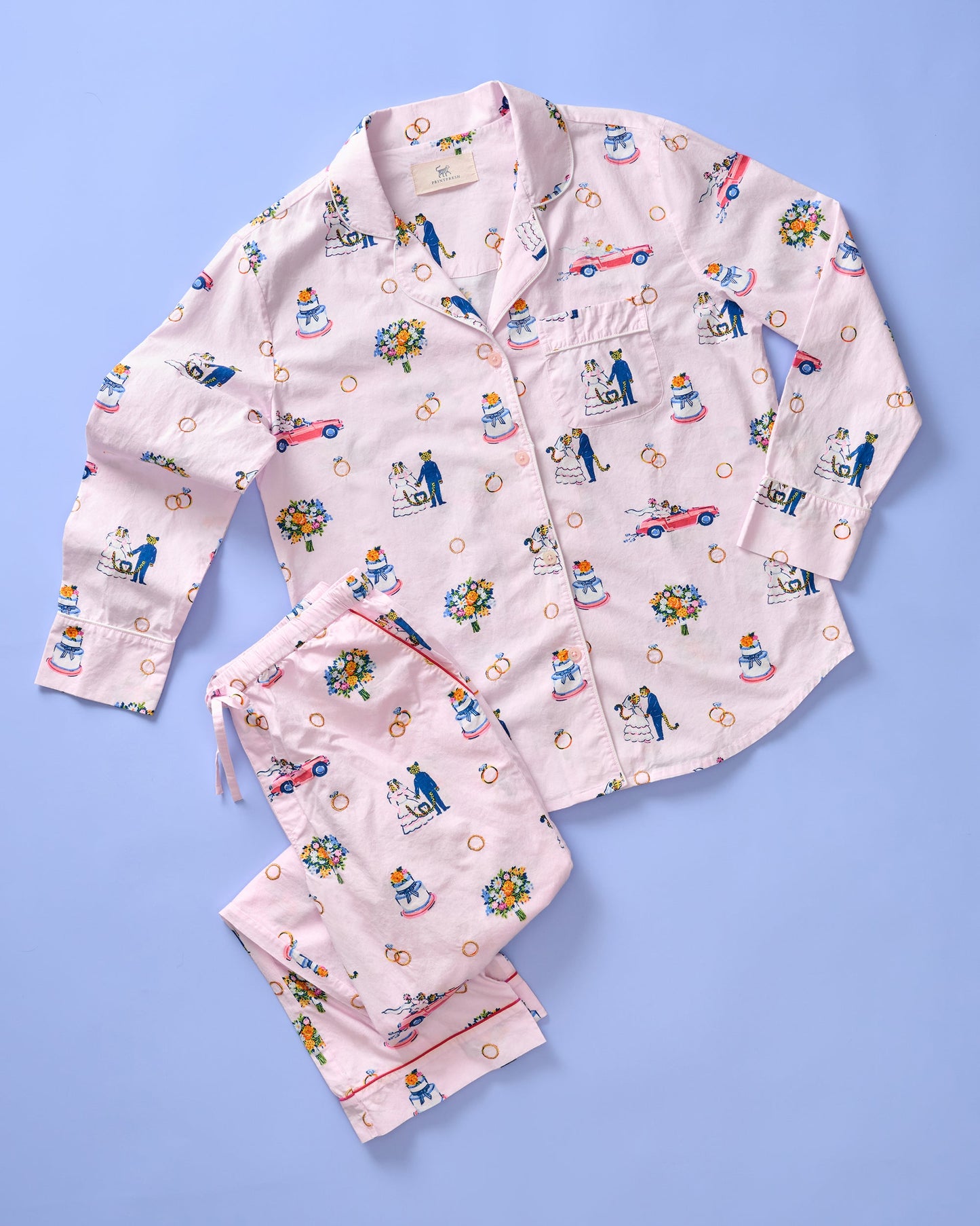 Happily Ever After - Tall Long PJ Set - Blush