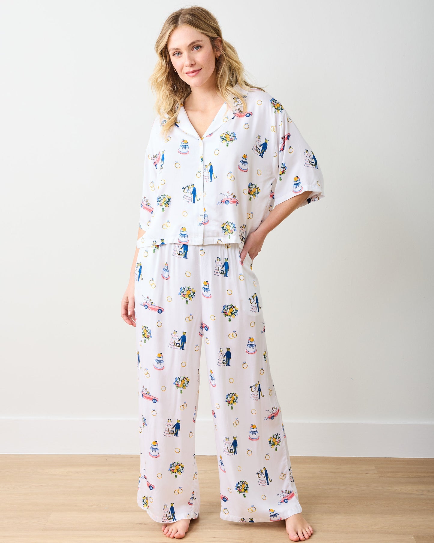 Happily Ever After - Petite Eco Satin Wildest Dreams Set - Cloud