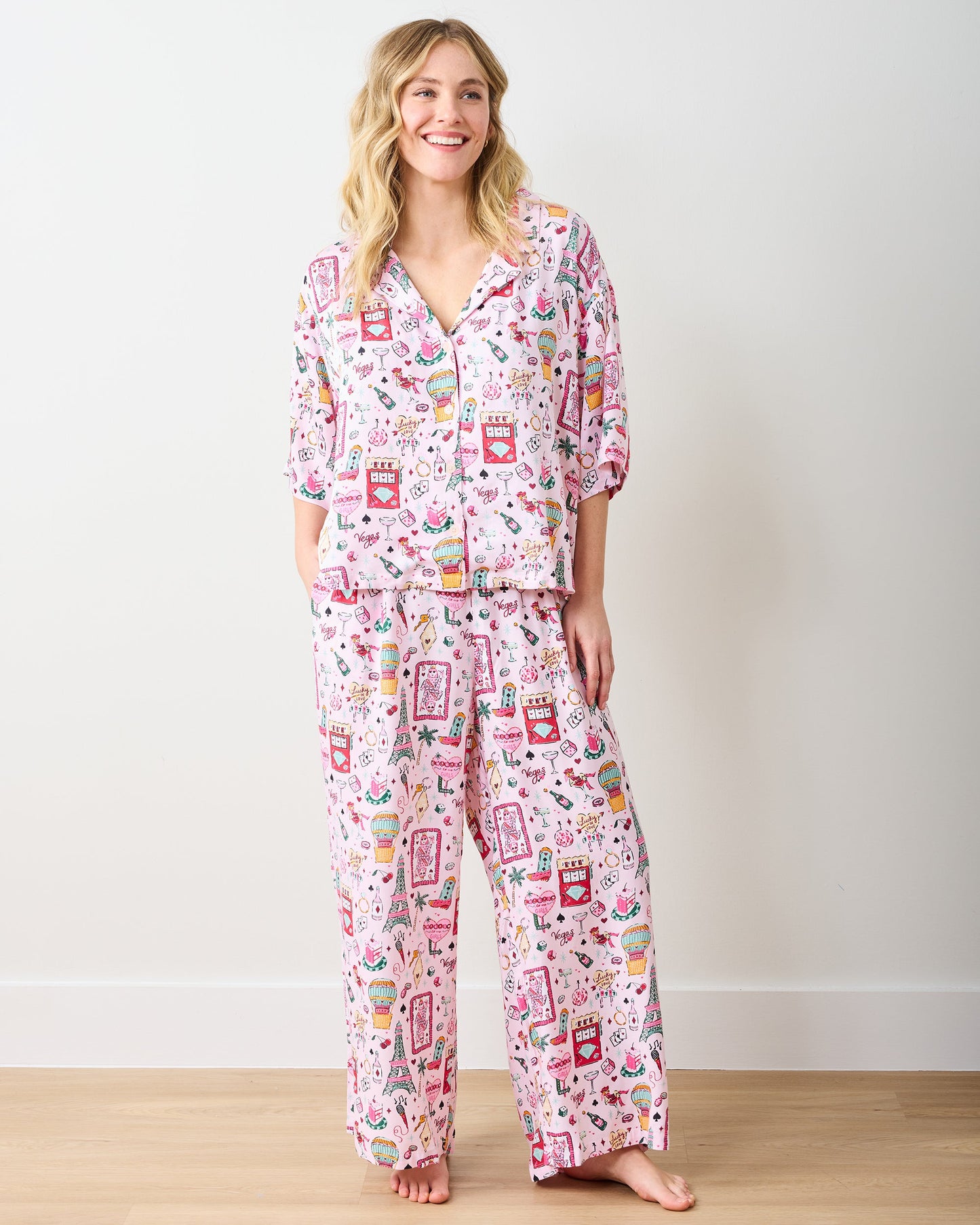 Viva Las Vegas - Tall Eco Satin Wildest Dreams Set - Lucky Pink