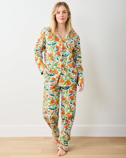 Butterfly Grove - Long PJ Set - Soft Blue