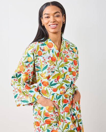 Butterfly Grove - Robe - Soft Blue