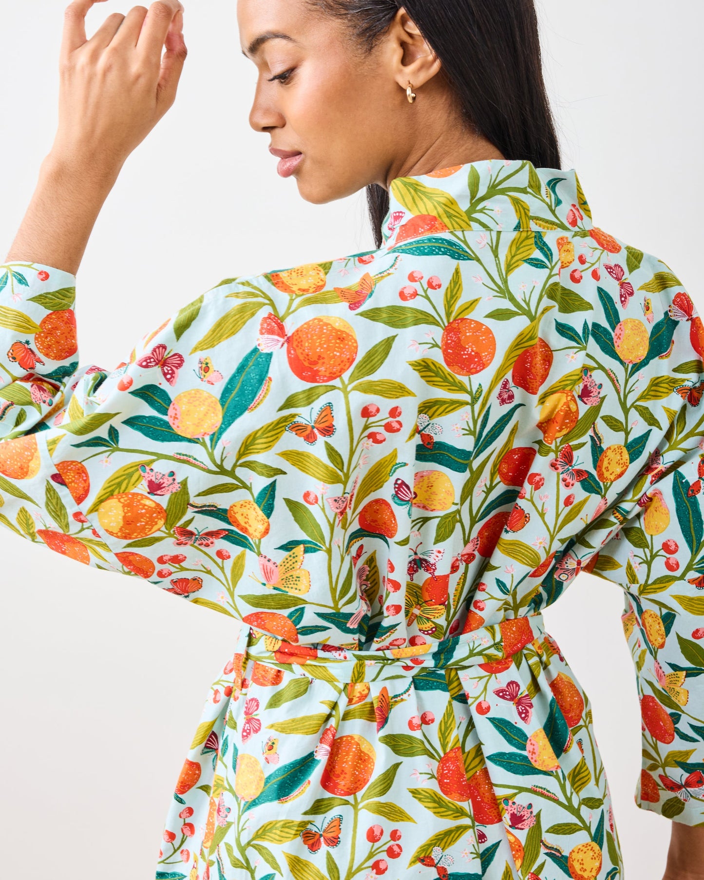 Butterfly Grove - Robe - Soft Blue