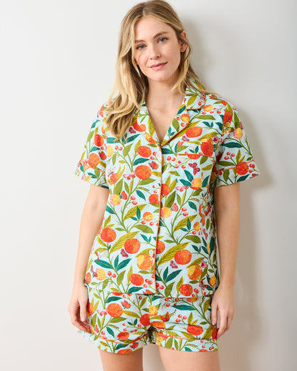 Sweet Bee & Butterfly Groove - Short PJ Set Bundle - Cream & Soft Blue