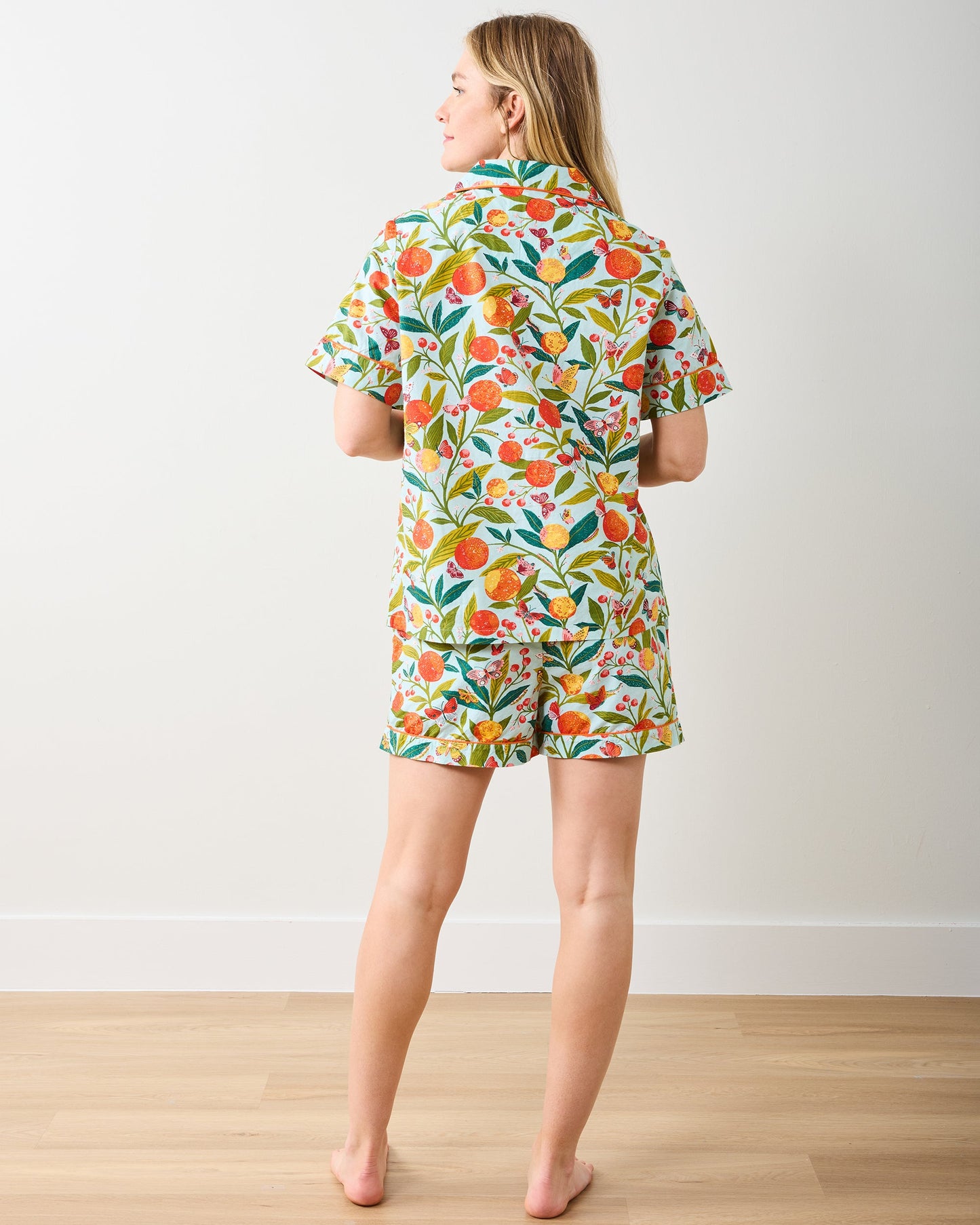 Sweet Bee & Butterfly Groove - Short PJ Set Bundle - Cream & Soft Blue