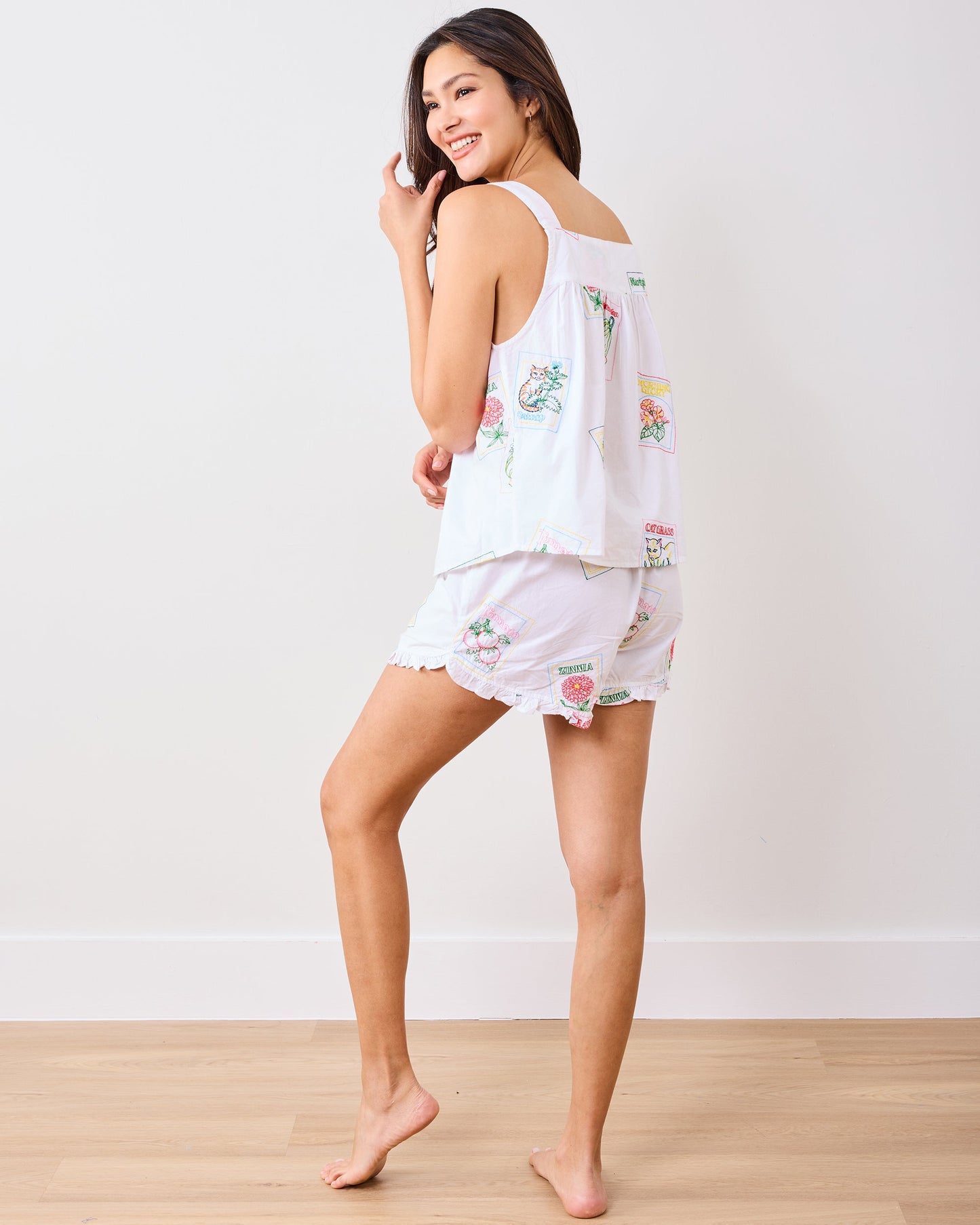 Seed Packets - Back To Bed Short Set - Cloud