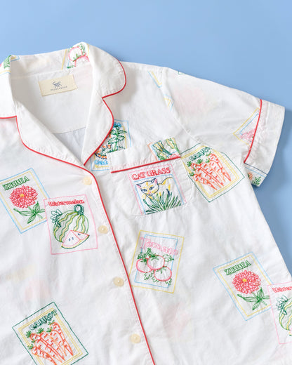 Seed Packets - Short PJ Set - Cloud