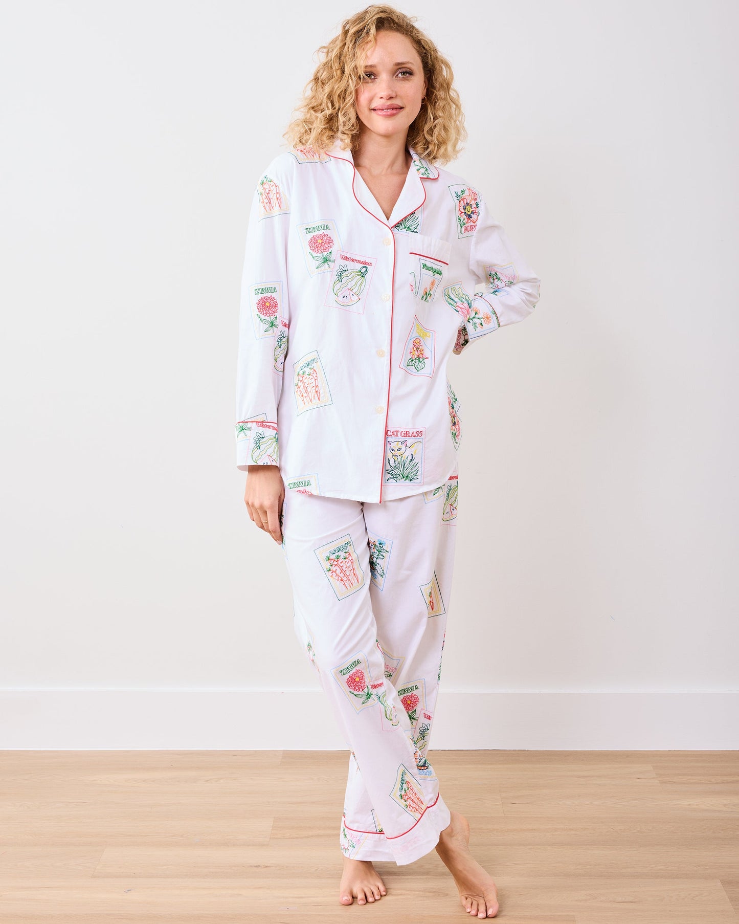 Seed Packets - Long PJ Set - Cloud