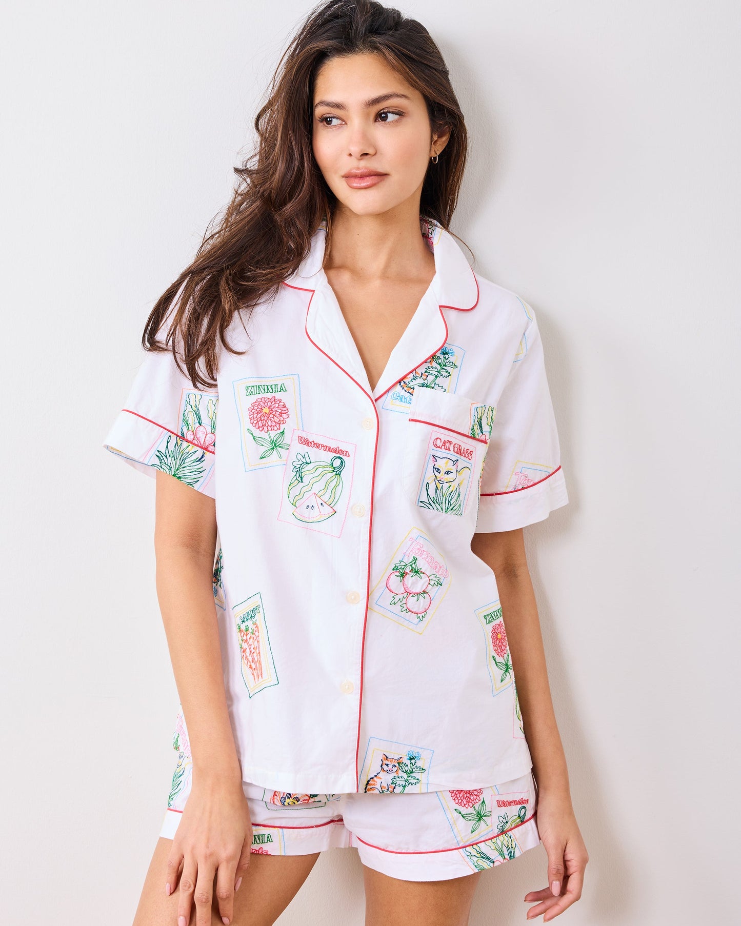 Seed Packets - Short PJ Set - Cloud