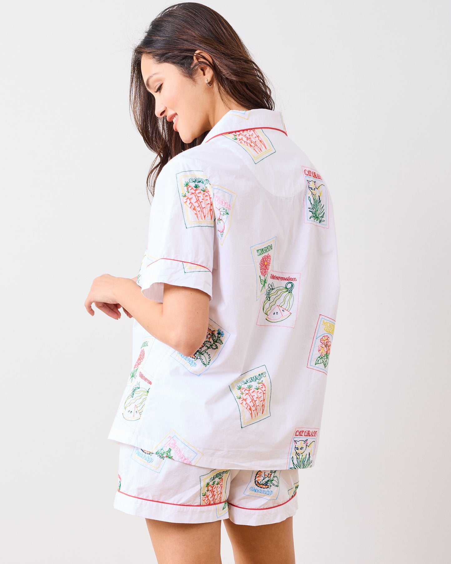 Seed Packets - Short PJ Set - Cloud