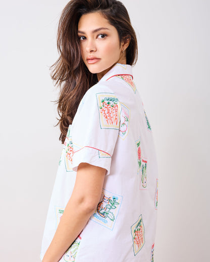 Seed Packets - Short PJ Set - Cloud