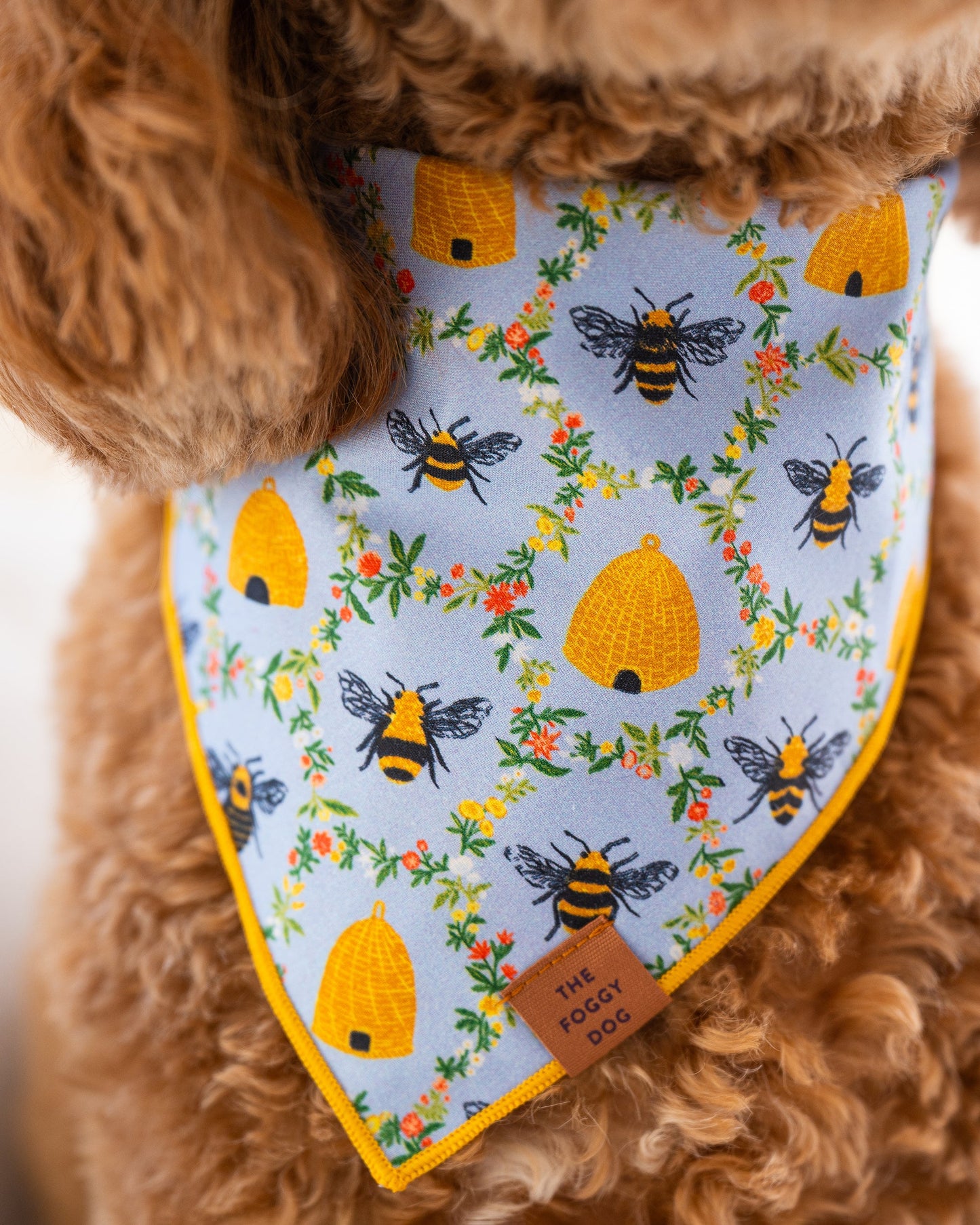 PF x The Foggy Dog Sweet Bee - Long Set & Dog Bandana Bundle - Multi