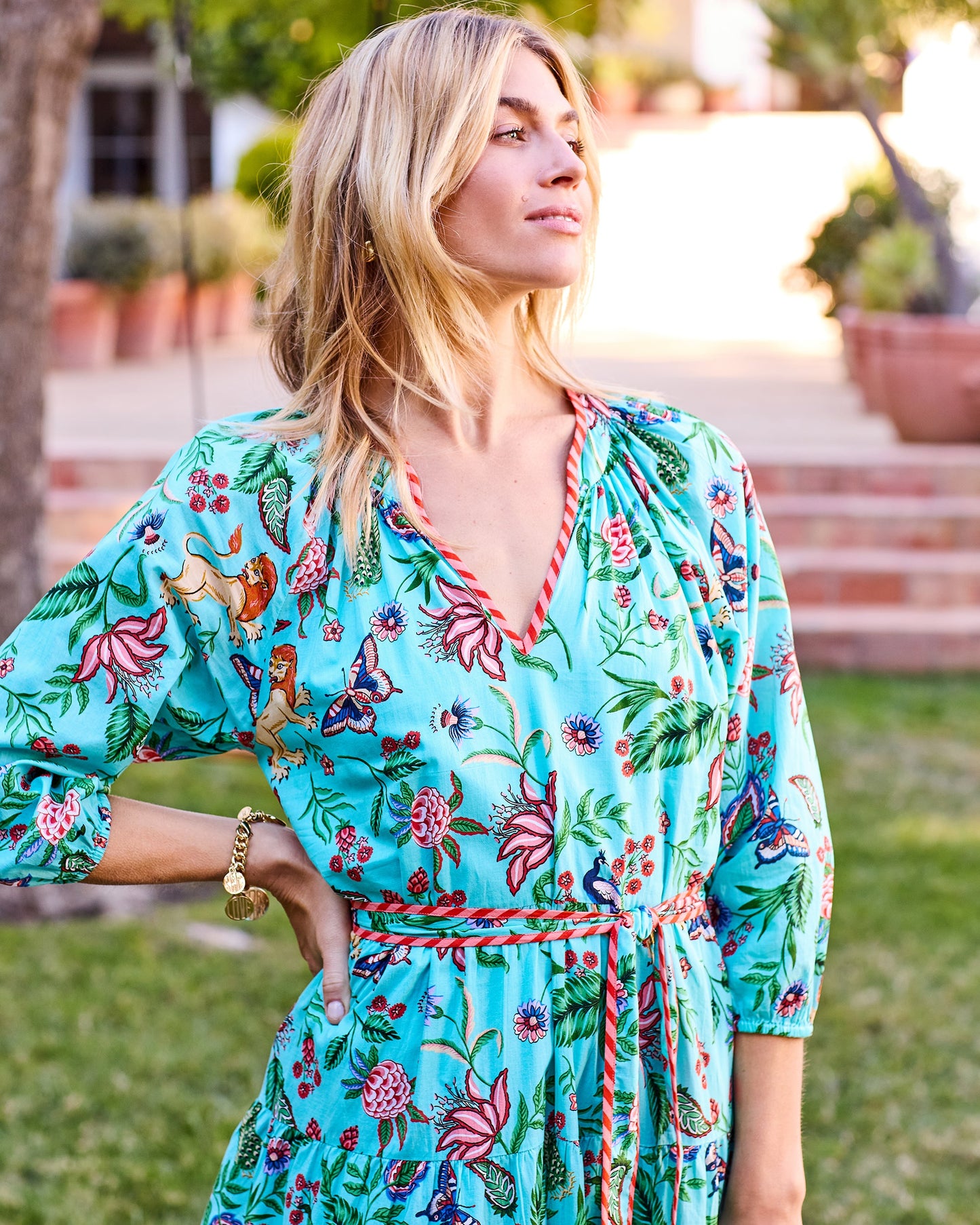 Garden District - Main Street Dress - Caribbean Blue