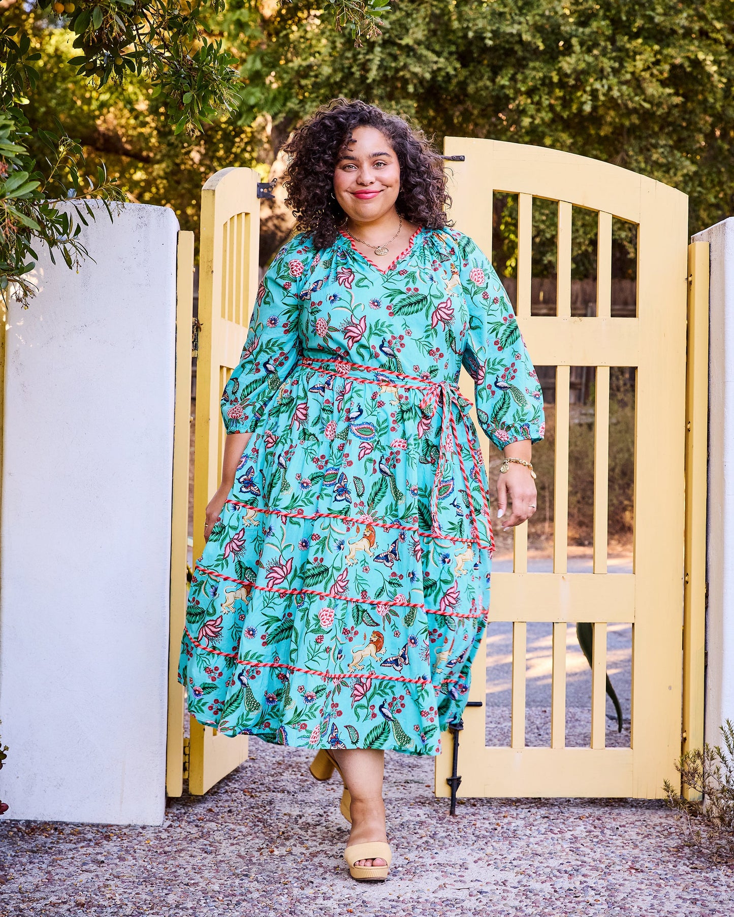 Garden District - Main Street Dress - Caribbean Blue