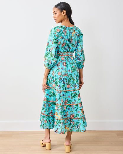 Garden District - Main Street Dress - Caribbean Blue