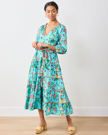 Garden District - Main Street Dress - Caribbean Blue